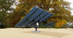 48 kW Solar Tracker Pole-2x4 Panel Layout-SOLAR-SIM V01