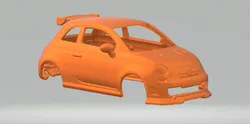 Abarth 500 3D Print Model in Vehicle 598979
