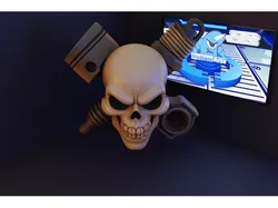 Caveira Pistão e Vela