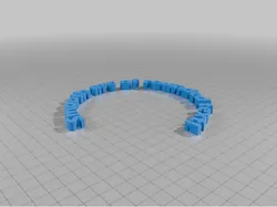 Curved text using Openscad