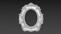 Decorative Mirror and Picture Frame STL CNC Carving 3D Bas-Relief Model