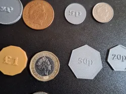 dinero de juego para niños del Reino Unido - Modelo de impresión 3D gratuito