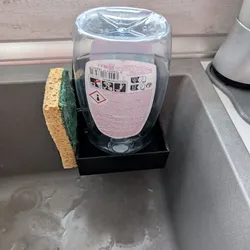 dishwashing liquid and sponge holder