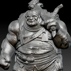 Elder Ogre Shaman – Tribal Fantasy 3D Printable Sculpture