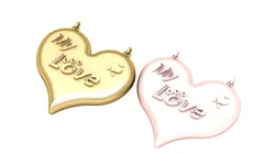 Eternal Love Heart Pendant 3D Print Model in Pendants 598158