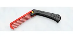 Folding hair comb