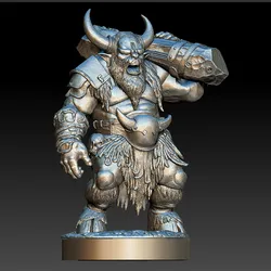 Horned Warlord – Roaring Barbarian 3D Printable Figure
