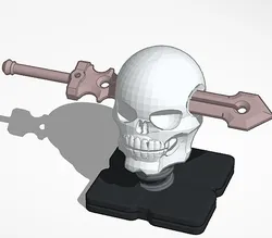 Iron Pierced Skull Ornament decor
