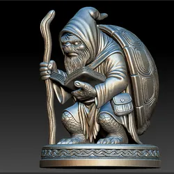 Mystic Turtle Sage – 3D Printable Fantasy Figurine