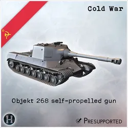 Objekt 268 self-propelled gun - Soviet Union Communism Red Army Military Russia Cold Era War RPG
