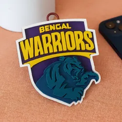 PKL Bengal Warriorz badge color printable and renderable 3D Print Model in Keychains 597874