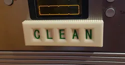 print-in-place dishwasher sign clean/dirty