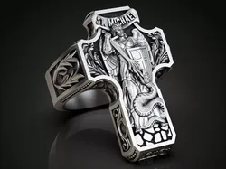 Saint Archangel Michael Mexico city Cross Ring