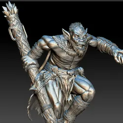 Savage Warlord – Tribal Orc Warrior STL