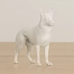 Sculpted Dog 3D Printable 3D print model 3D Print Model in Animals 599578