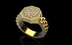 Signet ring model 867 3D Print Model in Rings 597748