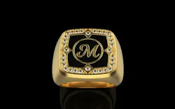 Signet ring model 877 3D Print Model in Rings 597603