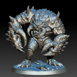 Spiked Abyssal Warlord – 3D Printable Monster Miniature