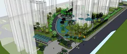 Su model of landscape design in modern residential quarters