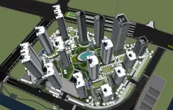 SU model of residential landscape
