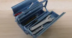 Toolbox and tools 1:18 scale