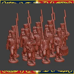 28mm Napoleonic French Light infantry with baggy trousers 1808-12
