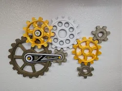 Arte de pared estilo engranaje - Modelo de impresión 3D gratuito