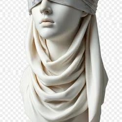 Blindfold Veil Bust Sculpture | 3D Printable Art Statue | Resin & FDM