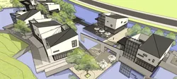 Commercial Street Waterfront Su Architectural Model