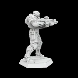 Cyberpunk Soldier 3D Printable Miniature 3D Print Model in Sculpture 600593