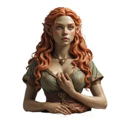 Female Elf Bust - The Redheaded Maiden