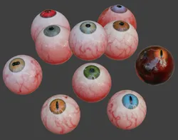 Human realistic eyeball