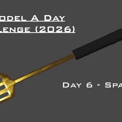 Model A Day Challenge - Day 6 - Spatula