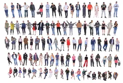 Modern character combination of male and female characters
