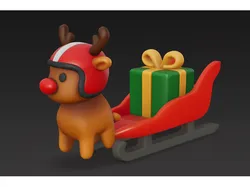 Modular Santa Claus sleigh