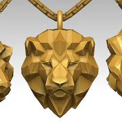 Pendant Head Lion