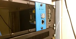 Rack for Raspberry PI B on a modular system 19" 2U