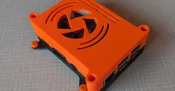 Raspberry Pi 3 (B/B+) case, VESA mount, internal fan
