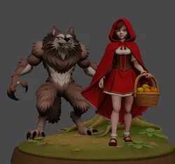 Red Reding Hood 3D Print Model in SCI-FI 601364