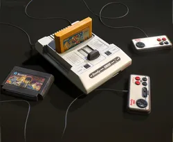Retro realistic game console