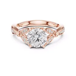 Round Cut Diamond Vintage Engagement Ring 3DM STL Video