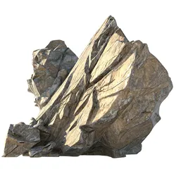 Sharp cliff sandy rock