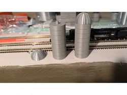 Simple N Scale Farm Silo