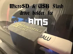 Soporte para MicroSD y memorias USB para AMS - Modelo de impresión 3D gratuito