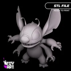 Stitch Four Arms Monster - STL File for 3D Printing