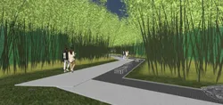 Su model of modern demonstration area