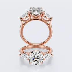 three stone engagement ring