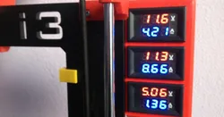 Volt + ampere meter bracket