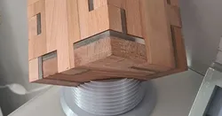 Wood Cube Lamp