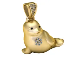 3D Printable Dolphin Pendant 3D Print Model in Pendants 602408
